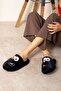 Women's House Slippers Smiling Funny Face Silent Sole Plush Fluffy House Slippers Dowry Slippers Stc1030 - 2