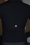 Siyah Fırçalı Soft Kumaş Baş Parmak Delikli Örme Spor Ceket/Sweatshirt THMAW25SK00001 - 4