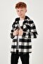 Hooded Double Pocket Plaid Lumberjack Shirt Boy's Shirt Cf25W81787 - 5