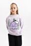 Girl's Snoopy Crew Neck Thick Sweatshirt with Soft Fleece Inside B4730A823Wn - 3