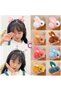 2-Piece Rabbit Baby Hair Clips Hot Pink - Lined Soft Baby Hair Accessory Kids Hair Clip Set - 5