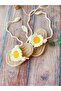 Handmade Knitted White Floral Flip Flops Baby Girl Sandals Booties - 4