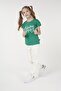 Printed Girl's Short Sleeve T-shirt - 8