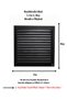 Matte Black 40x40 Aluminum Grille Bathroom WC Ventilation Louver
