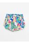 Patterned Women's Swim Shorts with Elastic Waistband - 5