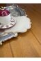 Linen Linen Milk Coffee Embroidered 6 Pieces Cocktail Presentation Napkins - 3