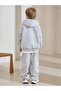 Girl/Boy 3-Piece Set Gray Unprinted Tracksuit Set - 6