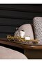 Gold Prizma 2-Piece Presentation Tray with Stand - Metal Organizer - Fancy - 7