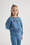 Girl's Thick Fabric Soft Fleece Sweatshirt and Sweatpants 2-Piece Set B5644A823Wn - 4