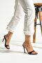Stylish Patent Leather Heelled Slippers - 2