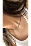 - Steel Waterway Necklace with Baguette Stone - 2