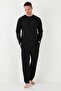 Cotton Elastic Waist Regular Fit Long Sleeve Pajama Set Men's Pajama Set6572008 - 2