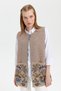 Women's Knitwear Open Front Araboy Wool Vest K.Beige - 7