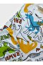 Boy's Cotton White Color Dinosaur Print Long Sleeve Seasonal Pajamas Set - 3