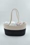 Jute Rope Black Lined Mother Baby Care Bag and Organizer - 2