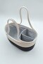 Jute Rope Black Lined Mother Baby Care Bag and Organizer - 3