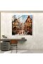 Festival Village Celebration Glass Painting - Village, Modern Art, Joyful, Celebration - 2