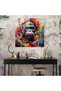 Gorilla Street Art Glass Painting - Gorilla, Abstract Shapes, Urban Style, Glass Painting - 4