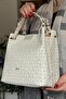 Just Polo Large Size Wide Strap Daily Women's Shoulder Bag 33X26 cm - 2