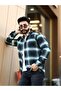 Lumberjack Shirt Striped Stand-Up Collar Buttoned - 2