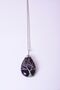 Amethyst Natural Stone Wire Wrapped Drop Necklace Tky0335 - 2