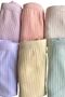6 Pieces of Corded Girl's Pastel Color Cotton Boxers - 4