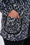 Black Gray Leopard Mom Cardigan Fleece - 6