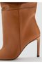 Leather Boots with Gathered Details - 4