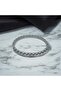 Cord Patterned Steel Cuff Bracelet - 2