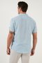 100% Cotton Linen Look Slim Fit Short Sleeve Shirt Men's Shirt Cf21s111766 - 5