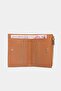 2805 Genuine Real Leather Zippered Women's Wallet Flother Brown - 3