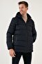 Water Repellent Slim Fit Cold and Wind Resistant Hooded Puffer Coat Men'S COAT 649005 - 7