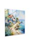 Seaside Village Glass Wall Art - Village, Wall Decoration, Home Decoration, Glass Wall Art