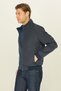 Men's Windproof Ultra Light Stand Collar Black Seasonal Sports Coats - 4