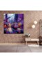 Urban Purple Graffiti Glass Print - Purple, Purple, Urban, Wall Decoration - 3