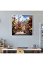 Live Village Square Glass Painting - Village, Live, Home Decor, Glass Wall Art - 3