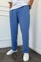 Men's Baggy Fit Full Lycra Elastic Waist Blue Jogger Ke-5070