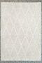 Ria Viscose Woven Carpet Curly Plush Post Non-Slip Base Washable Light Cream Entrance Carpet 1510