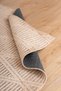 Ria Viscose Woven Carpet Plush Plush Post Non-Slip Base Washable Brown Living Room Carpet 1512 - 6