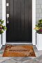 Welcome Written Printed Non-Slip Base Erasable Door Mat (40X60Cm) - 2