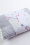 3-Piece Pique Muslin Bottom Opening Set - Blanket and Pillow - 7