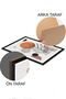 طقم طاولة MDF مكون من 3 قطع بإطار أسود - مجموعة 11 - 2