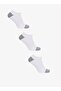 Logo Detail Terry No Show Socks - Set of 3
