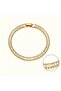 Gold Color Stylish Waterway Design Bracelet - 2