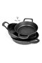 Thermo Base, Cast Granite, 3-Piece Frying Pan Set. 18 cm, 20 cm, 22 cm. Cast Granite Skillet and Frying Pan Set. - 5