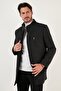 Buttoned Stand Collar Melted Slim Fit Cashew Coat Men'S COAT 5841016 - 3