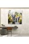 Wildlife Glass Wall Art, Elephant Family Near the Serene River, Wildlife, Serene River - 3