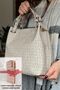 Just Polo Large Size Wide Strap Daily Women's Shoulder Bag 33X26 cm