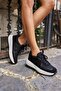 Dodori̇co Women's Black Lace-Up Eva Sole Sneaker - 2
