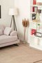 Ria Viscose Woven Carpet Plush Plush Post Non-Slip Base Washable Brown Living Room Carpet 1512 - 4